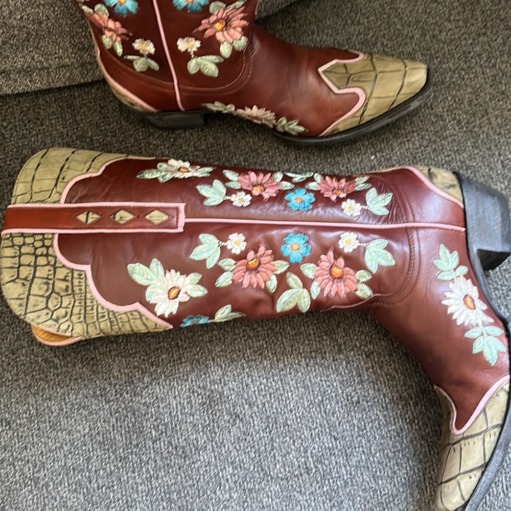Old Gringo Stagecoach Sangria Boots 3345-1 - Picture 5 of 16